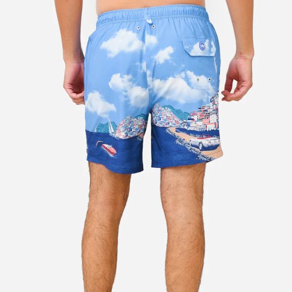 Peter Millar Seaside Men's Road to Riviera Swim Trunk Size XXL - Picture 4 of 7